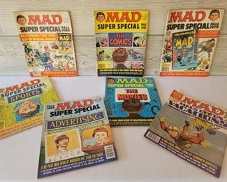 (7) Vintage Mad Magazines