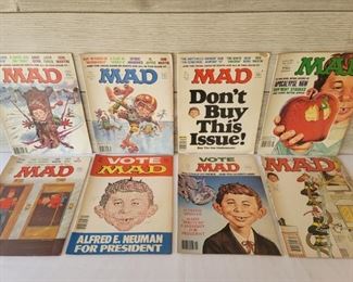 (12) Vintage MAD Comic Books