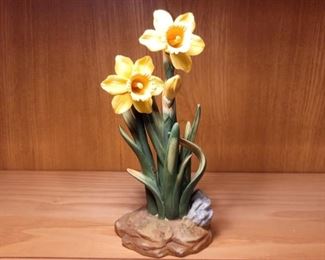 Yellow Daffodil Ceramic Flowers, Andrea by Sadek