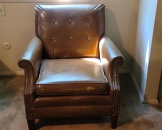Vintage Brown Leather Armchair