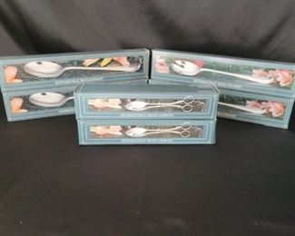 (6) International Silver Plate Serving Pieces NIB