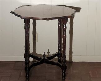 Vintage Victorian Octagonal Accent Table