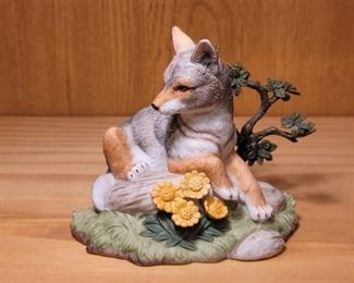 1998 Peaceful Afternoon Coyote Collectable, Lenox