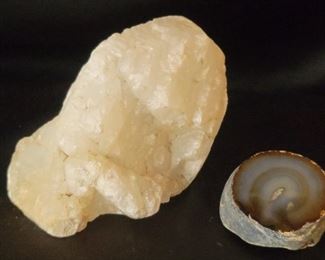 (2) Geode & Large Crystal