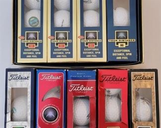 (9) Titleist Golf Balls in Boxes, Some Unopened