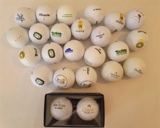 Lot of Promotional Golf Balls with Logos