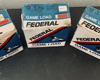 (3) Boxes of Federal 12 Gauge Shot