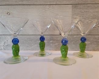 (4) Richard Jolley Martini Glasses