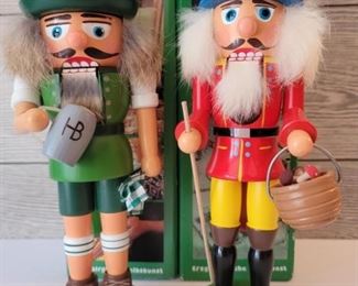 (2) Authentic Vintage East German Nutcrackers            By Erzgebirgische Kunst