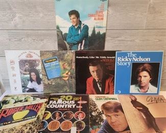 Vintage Vinyl Record Album Collection including Elvis
