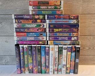 Lot of Disney VHS Tapes