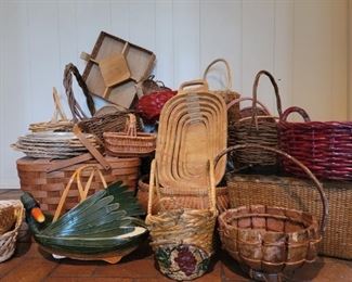 Huge lot of Wicker Baskets