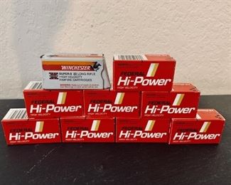 Long Rifle High Velocity Cartridges, as pictured