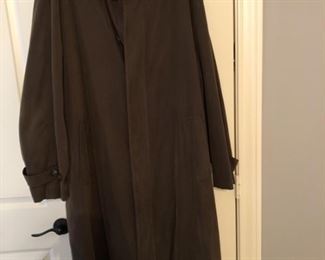 Jos A. Banks Suede Overcoat, Size 46L