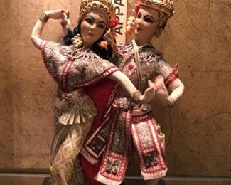 Vintage Siam (Thai) Dancers in Traditional Dress