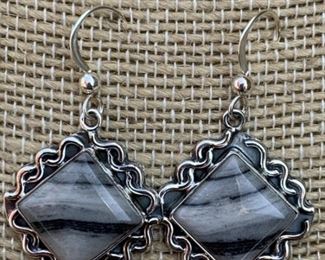 Sterling Silver Dangle Earrings by Jay King Hallmarked DTR
