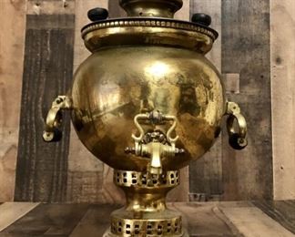 Vintage Persian Brass Samovar