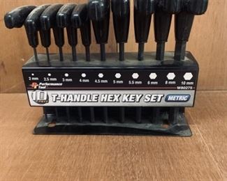 Performance Tool  10 Piece T-Handle Metric Key Set