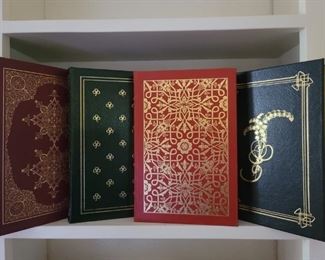 (4) Volumes 'The 100 Greatest Books Ever Written' Written'  Collector's Edition Bound in Genuine Leather
From the Private Library of BJ and Gloria Thomas
See the remaining volumes in lots 21, 31, 41, 51, 61, 71e, 81, 91e, 101, 111, 121, 131, 141, 151, 161, 171, 181, 191, 201, 211, 221, 231, 241e, 251, 261, 271��