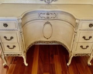 Antique White French Provincial Vanity