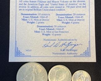 .750 Silver Philippines ‘Liberation’ Set minted