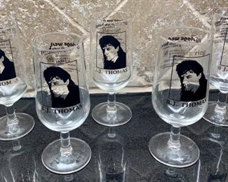(5) BJ Thomas Bar Glasses from Hotel in Ontario