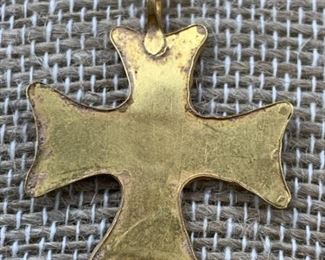 .999 Gold Cross Pendant  Reported as Sunken Treasure