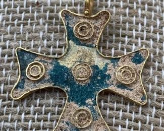 .999 Gold Cross Pendant  Reported as Sunken Treasure