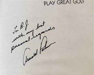 Arnold Palmer Autographed copy of Play Great Golf
