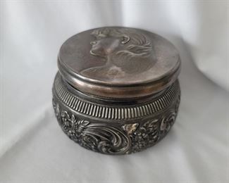 Quadruple Silver Plate Trinket Box by Wm Rodgers