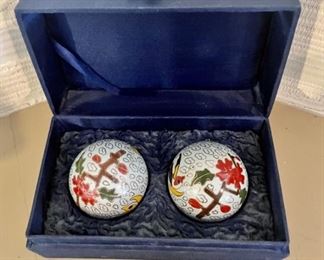 Chinese Baoding (Stress) Balls with Case