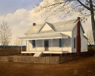 Homestead. By J. Dean. Oil on Canvas