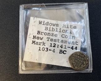 Widows Mite Biblical Bronze Coin New Testament