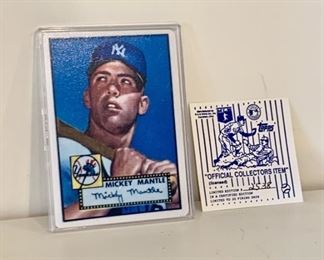 Mickey Mantle Topps Collectors Edition Card