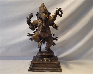 Bronze Dancing Ganesha Statue