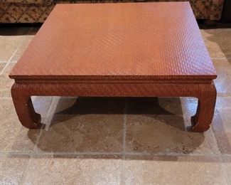 Baker Furniture Wooden Square Coffee Table