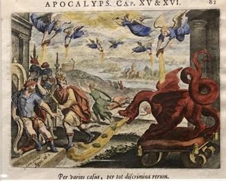 Antique Biblical Illustration of the Apocalypse