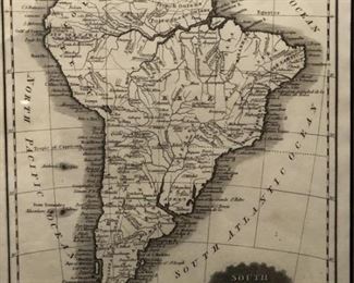 South America Map-Printed & Published Boston 1829