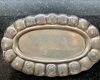 5in Sterling Silver Trinket Dish, Mexico