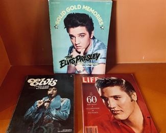 (3) Elvis Books and a Magazine from the Collection