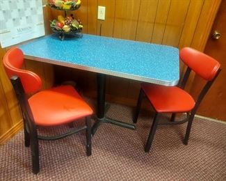 breakfast table and 3 chairs  $200