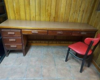 7 ft. long desk  $50