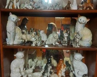 CAT COLLECTION   $40    (cats dogs and cabinet included )