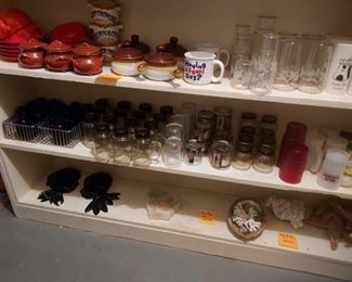 glasses and soup pots