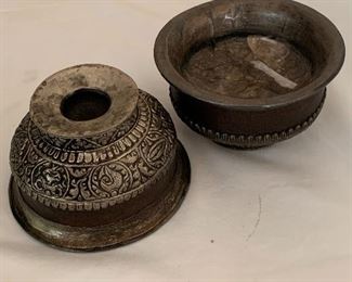 Turkish Silver Tea Bowls