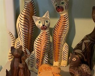 Large Slection of Cat Figurines