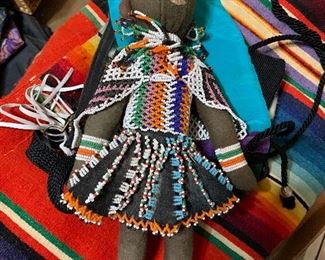 Vintage African Beaded Doll