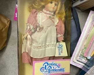 Posies and Petticoats porcelain doll NIOB