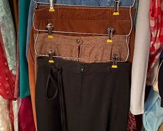 Vintage skirts including jean and corduroy