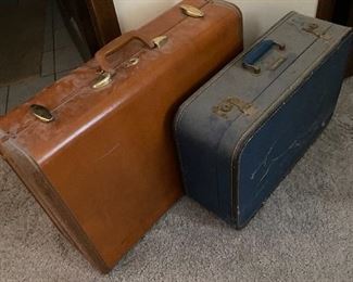 Vintage hard side luggage
